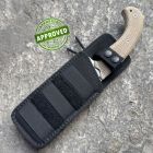 Viper - Tank by T. Rumici - Stonewashed D2 & Canvas Micarta - VT4004SW