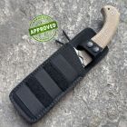 Viper - Tank by T. Rumici - Stonewashed D2 & Canvas Micarta - VT4004SW