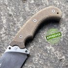 Viper - Tank by T. Rumici - Stonewashed D2 & Canvas Micarta - VT4004SW
