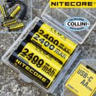 Nitecore - NH2400 - 4x Batterie AA Ricaricabili Li-Ion 1.5V 2400mAh co