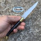 Laguiole en Aubrac - Laguiole Laiton 12cm in Ottone e Corno Pressato -