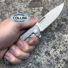 Lion Steel Lionsteel - Q4TTRO Knife - Satin CPM-MagnaCut & Grey Titanium - Q4 GY