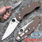 Spyderco - Military 2 - Sprint Run - Stonewashed CPM-15V & Brown G10 -