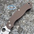Spyderco - Military 2 - Sprint Run - Stonewashed CPM-15V & Brown G10 -