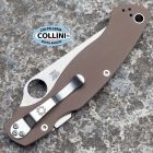 Spyderco - Military 2 - Sprint Run - Stonewashed CPM-15V & Brown G10 -