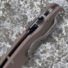 Spyderco - Military 2 - Sprint Run - Stonewashed CPM-15V & Brown G10 -