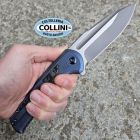 We Knife WeKnife - Sylox - Dual Tone M390 & Blue Titanium with Shredded Carbon