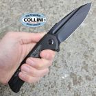 We Knife WeKnife - Sylox - Black Brushed M390 & Black Titanium with Aluminum Fo