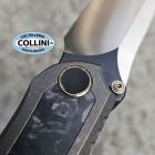 We Knife WeKnife - Winsome - Dual Tone M390 & Bronze Titanium with Marble Carbo