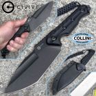 Civivi - Maxwell Knife - Black Stonewashed D2 & Black G10 - C21040-1 -