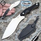 Civivi - Vaquita II Neck Knife - Satin Nitro-V & Black G10 - C047C-1 -