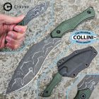 Civivi - Vaquita II Neck Knife - Damascus & Green Micarta - C047C-DS2