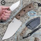 Civivi - Midwatch Knife - Bead Blasted N690Co & Brown Micarta - C20059
