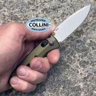 Benchmade - Mini Bugout - Crushed Silver Cerakote CPM-S90V & Woodland