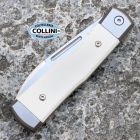 FOX Knives Fox - Gunstock Barlow SlipJoint knife - Satin M390, Titanio & Bone Mic