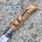 Opinel - N°08 Animalia incisione Marmotta - Legno di Rovere - Coltello