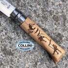 Opinel - N°08 Gravure Escalade - incisione scalata - Legno di Faggio -