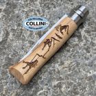 Opinel - N°08 Gravure Escalade - incisione scalata - Legno di Faggio -