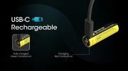 Nitecore - NL11411R - Batteria ricaricabile protetta Li-Ion 14500 3.6V