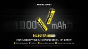 Nitecore - NL11411R - Batteria ricaricabile protetta Li-Ion 14500 3.6V