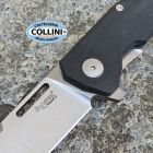 Lion Steel Lionsteel - Q4TTRO Knife - Satin CPM-MagnaCut & Black G10 with Grey Ti