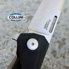 Lion Steel Lionsteel - Q4TTRO Knife - Satin CPM-MagnaCut & Black G10 with Grey Ti