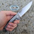 Lion Steel Lionsteel - Q4TTRO Knife - Satin CPM-MagnaCut & Burlap Micarta with Gr