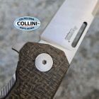 Lion Steel Lionsteel - Q4TTRO Knife - Satin CPM-MagnaCut & Burlap Micarta with Gr