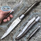 Laguiole en Aubrac - Morta - Coltello artigianale in legno fossile con