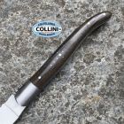 Laguiole en Aubrac - Morta - Coltello artigianale in legno fossile con