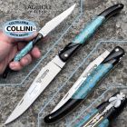 Laguiole en Aubrac - Coltello artigianale in Turchese ed Ebano, intars