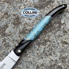 Laguiole en Aubrac - Coltello artigianale in Turchese ed Ebano, intars