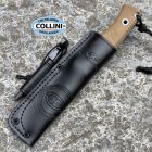 Witharmour - Woodlands-TN Knife - Satin VG10 & Tan Micarta + Red G10 -