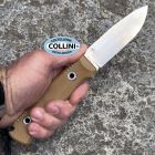 Witharmour - Woodlands-TN Knife - Satin VG10 & Tan Micarta + Red G10 -