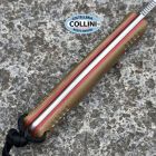 Witharmour - Woodlands-TN Knife - Satin VG10 & Tan Micarta + Red G10 -