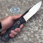 Witharmour - Mercenary-BK Knife - Matte Black Ti 12C27 & Black Micarta