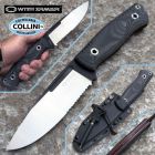 Witharmour - Mercenary-BK Knife - Matte Black Ti 12C27 & Black Micarta