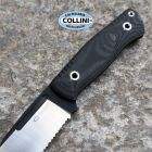 Witharmour - Mercenary-BK Knife - Matte Black Ti 12C27 & Black Micarta