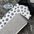 Mcusta - Fixed Damascus Integral Tanto - SPG2/R-2 Laminato & Pelle di