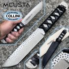 Mcusta - Fixed Damascus Integral Tanto - SPG2/R-2 Laminato & Pelle di