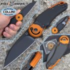 FOX Knives Fox - Metamorphosis - Black PVD M390 & Orange and Black Alluminum - FX