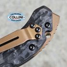 Benchmade - 865-02 - Mini Bedlam Scimitar - Satin CPM-S90V & Marbled C