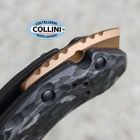 Benchmade - 865-02 - Mini Bedlam Scimitar - Satin CPM-S90V & Marbled C