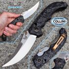 Benchmade - 865-02 - Mini Bedlam Scimitar - Satin CPM-S90V & Marbled C
