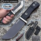 Witharmour - Cajo II-BK Knife - Chisel Ground Matte Black Ti PVD VG10