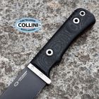 Witharmour - Cajo II-BK Knife - Chisel Ground Matte Black Ti PVD VG10