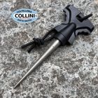 Witharmour - Cajo II-BK Knife - Chisel Ground Matte Black Ti PVD VG10