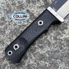 Witharmour - Cajo II-BK Knife - Chisel Ground Matte Black Ti PVD VG10