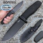 Lion Steel Lionsteel - Acha knife - PVD Stonewashed M390 & Black Burlap Micarta -