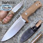 Lion Steel Lionsteel - T5 Knife - Satin Niolox & Natural Canvas Micarta - T5 CVN